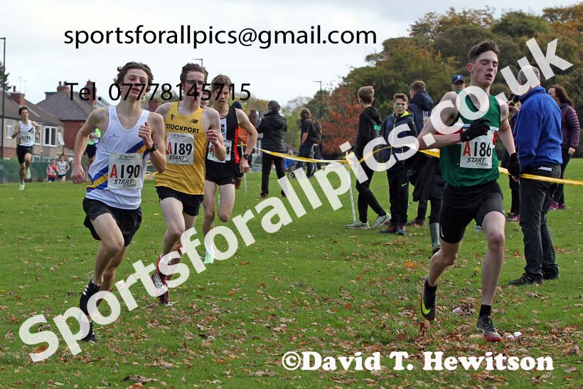Mens under-17s Northern Cross Country Relays, Graves Park, Sheffield. Photo: David T. Hewitson/Sports for All Pics